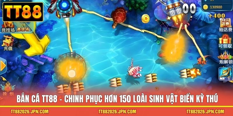 Bắn cá TT88 1 Bắn cá TT88 - Chinh phục hơn 150 loài sinh vật biển kỳ thú
